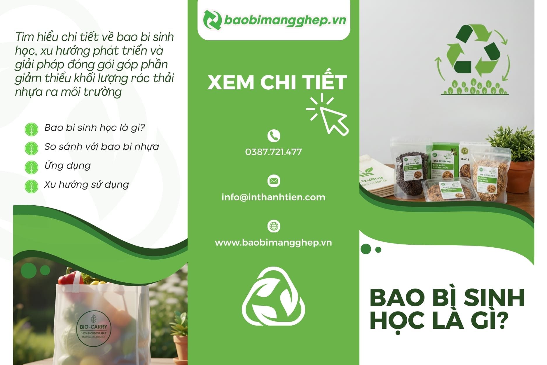 Bao Bì Sinh Học Là Gì? Xu Hướng Sử Dụng Bao Bì Xanh Hiện Đại