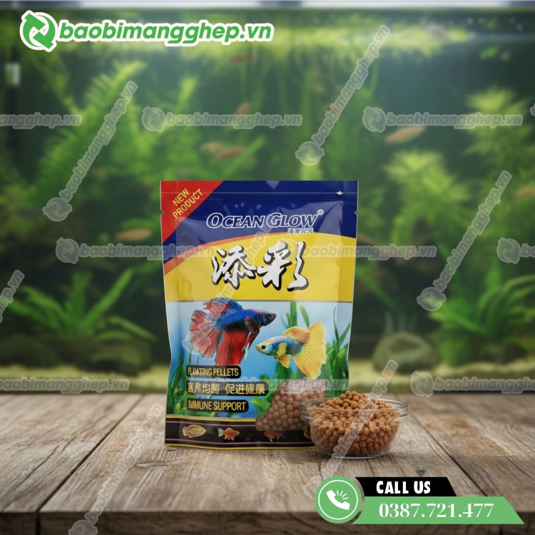 T&uacute;i đựng thức ăn c&aacute; cảnh