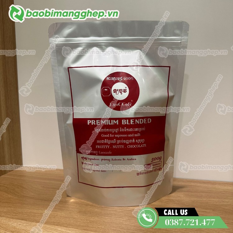 T&uacute;i zip bạc đựng thực phẩm in ấn chuy&ecirc;n nghiệp