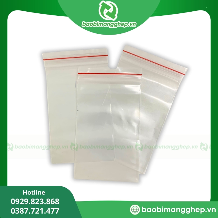 Túi Zipper Chỉ Đỏ 