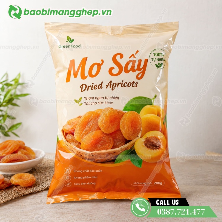 T&uacute;i đựng mơ sấy in theo y&ecirc;u cầu tại TPHCM 