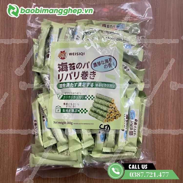Mẫu bao bì đựng bánh quế giá rẻ, in đẹp tại TPHCM