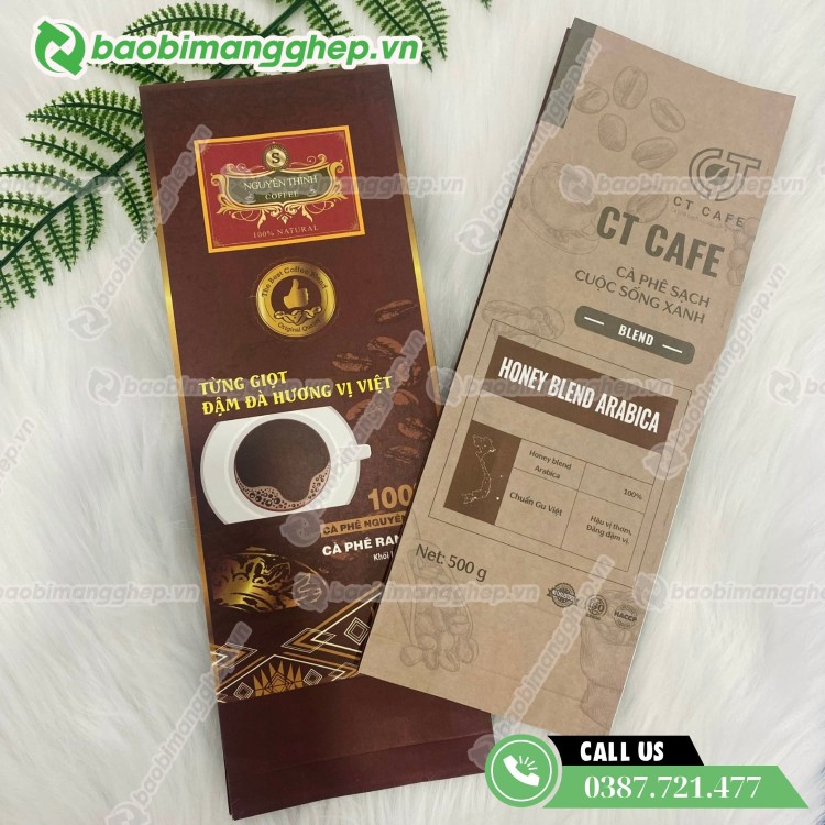 Bao b&igrave; c&agrave; ph&ecirc; sản xuất từ m&agrave;ng gh&eacute;p đa lớp