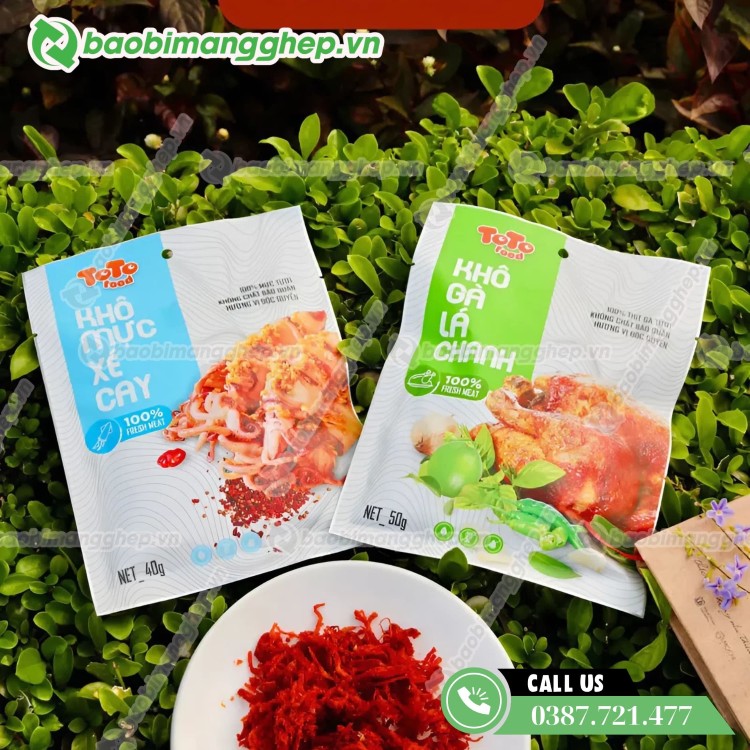 Bao b&igrave; kh&ocirc; mực cao cấp, in ấn đẹp