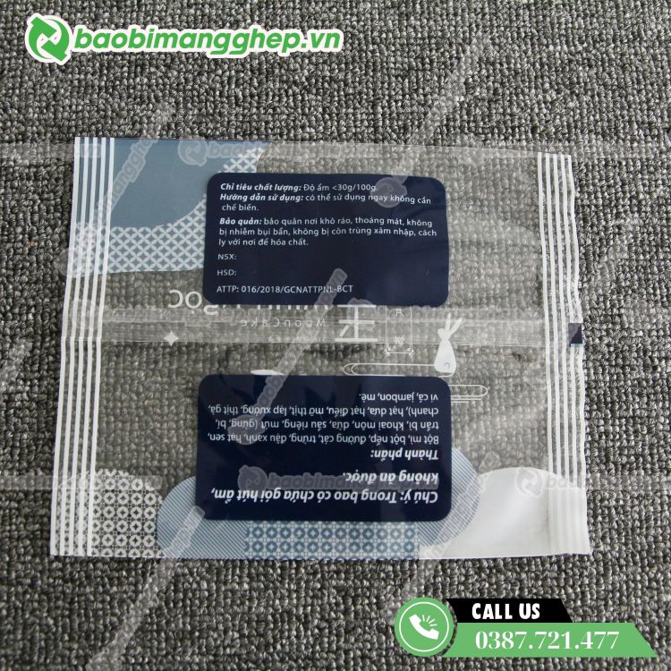 Bao bì trung thu in hình thỏ trắng, chống ẩm tốt