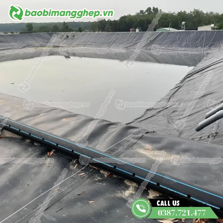 Bạt nhựa HDPE l&oacute;t đ&aacute;y ao, hồ