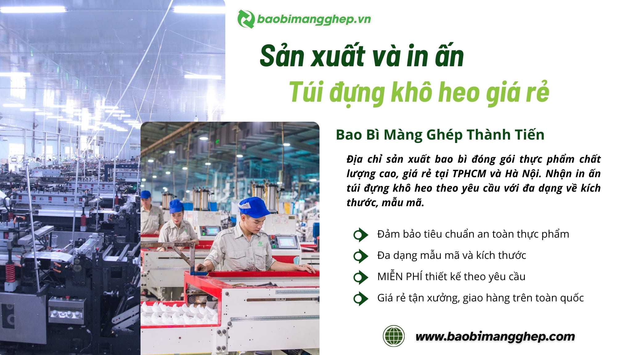 Địa chỉ sản xuất v&agrave; in t&uacute;i đựng kh&ocirc; heo uy t&iacute;n tại TPHCM v&agrave; H&agrave; Nội