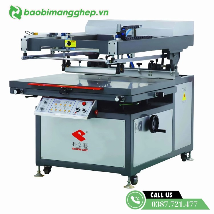 Máy in lụa trong quy trình in ấn công nghiệp