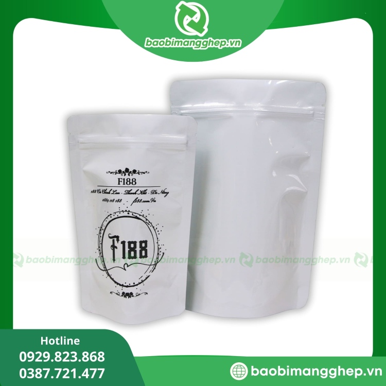 Túi Zip Trắng Sữa