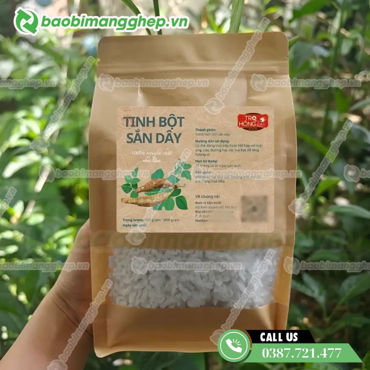 Bao b&igrave; giấy đựng bột sắn d&acirc;y