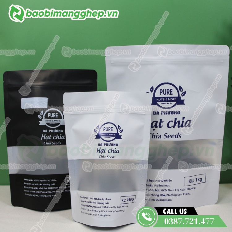 Bao b&igrave; hạt chia đẹp, nhiều mẫu m&atilde; v&agrave; k&iacute;ch thước
