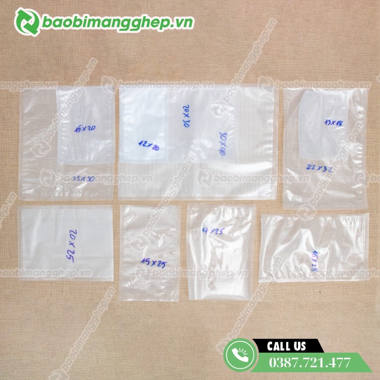 Sản xuất túi hút chân không 1 mặt nhám