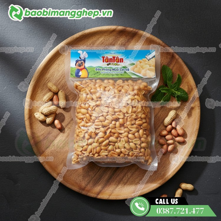 Túi đựng đậu phộng trong suốt