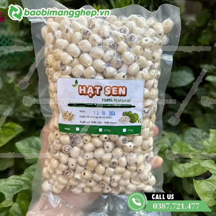 T&uacute;i đựng hạt sen h&uacute;t ch&acirc;n kh&ocirc;ng