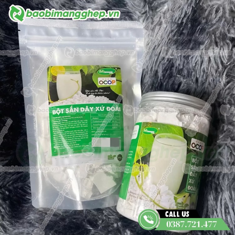 T&uacute;i zip đựng bột sắn d&acirc;y tiện lợi 