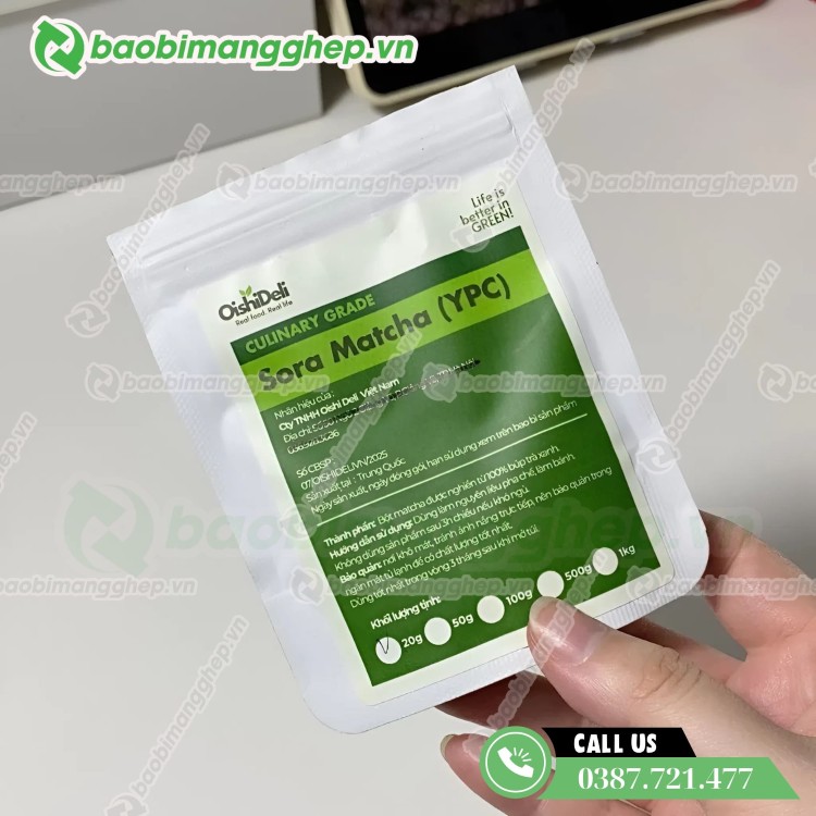 Bao b&igrave; đựng bột matcha gi&aacute; rẻ, ph&acirc;n phối số lượng lớn