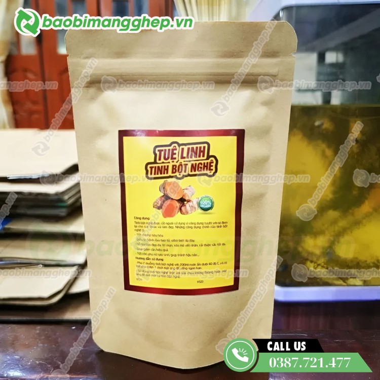 Bao bì giấy đựng tinh bột nghệ