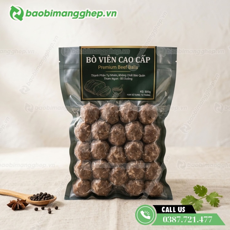 Cung cấp túi đựng bò viên với nhiều kích thước theo yêu cầu