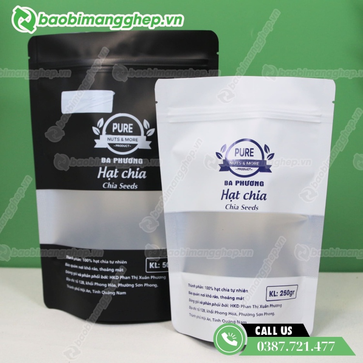 T&uacute;i zip m&agrave;u c&oacute; cửa sổ tr&agrave;n