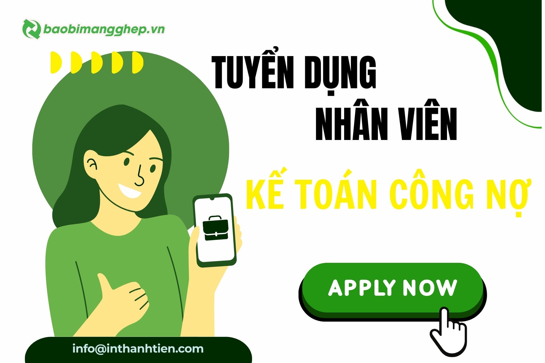 Tuyển Dụng Nhân Viên Kế Toán Thuế