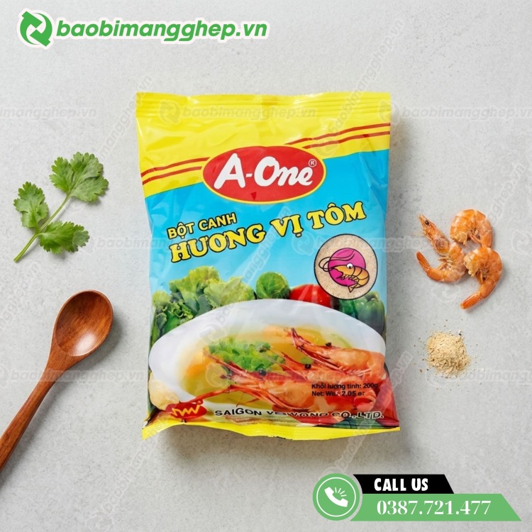 Bao b&igrave; bột canh gi&aacute; rẻ, thiết kế cơ bản