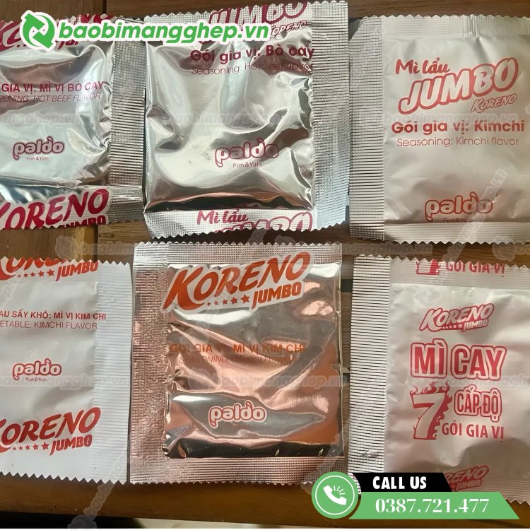 Bao b&igrave; gia vị dạng bột, chống ẩm tốt