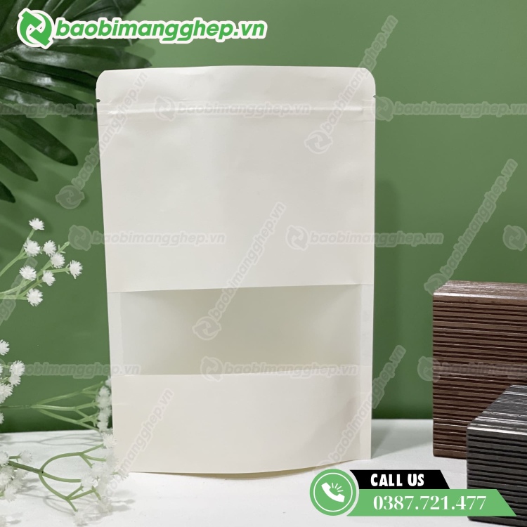Bao bì giấy kraft trắng