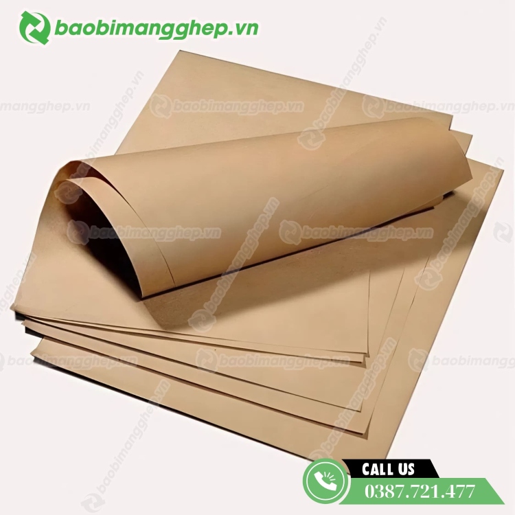 Mẫu giấy kraft nâu mộc mạc