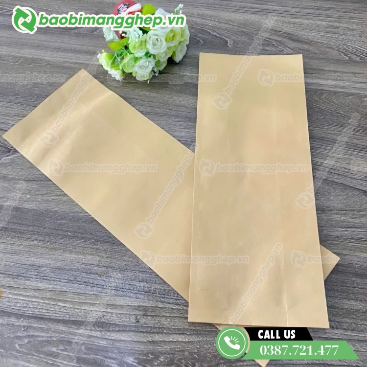 Túi giấy 4 biên ghép màng giúp tăng khả năng chống ẩm