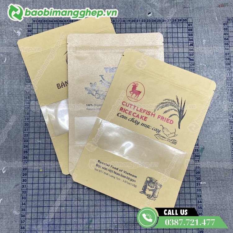 T&uacute;i giấy đ&oacute;ng g&oacute;i thực phẩm in theo y&ecirc;u cầu ri&ecirc;ng 
