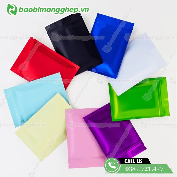 T&uacute;i zipper nh&ocirc;m nhiều m&agrave;u sắc, sản xuất theo y&ecirc;u cầu