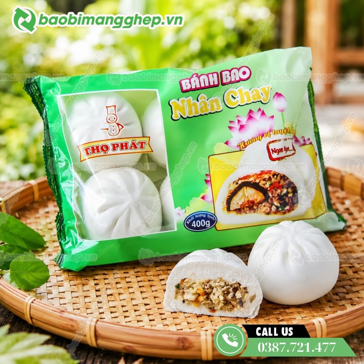 Bao b&igrave; b&aacute;nh bao PET/PE in ấn m&agrave;u sắc đẹp, bảo quản an to&agrave;n