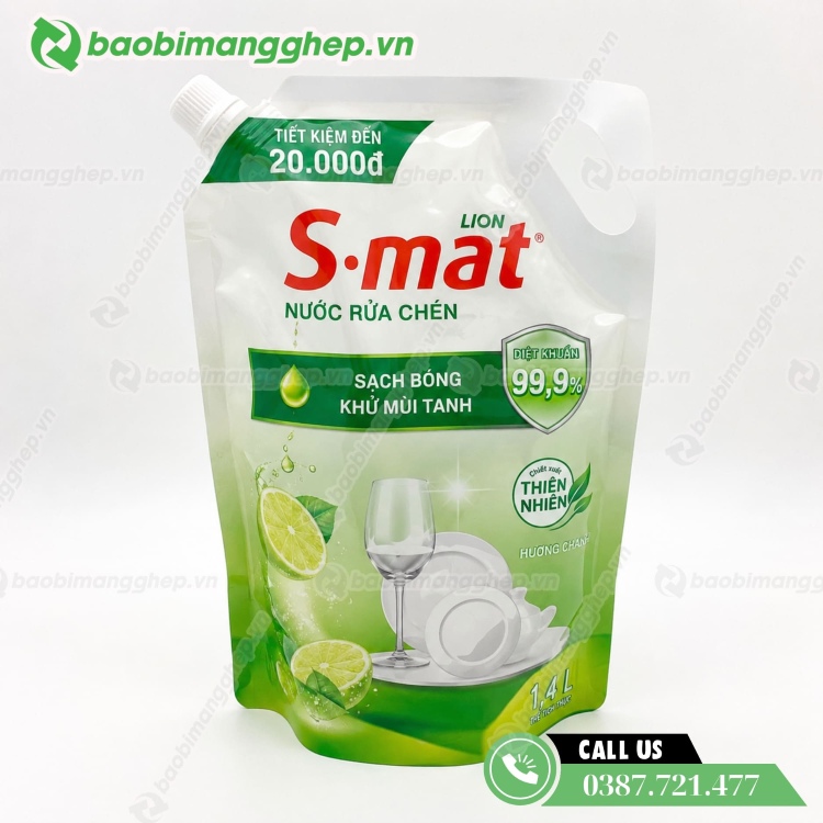 T&uacute;i c&oacute; v&ograve;i đựng nước rửa ch&eacute;n