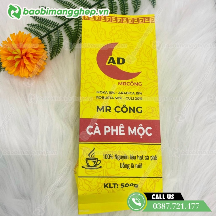 Mẫu bao b&igrave; c&agrave; ph&ecirc; c&oacute; sẵn, bền đẹp, chống ẩm tối ưu