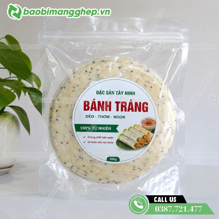 T&uacute;i đựng b&aacute;nh tr&aacute;ng h&uacute;t ch&acirc;n kh&ocirc;ng gia c&ocirc;ng kh&oacute;a zipper