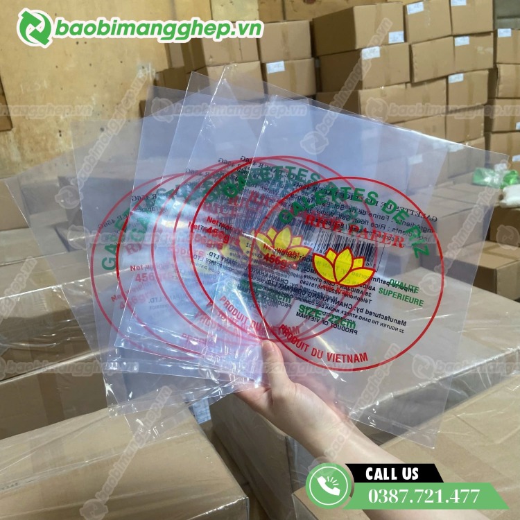 T&uacute;i đựng b&aacute;nh tr&aacute;ng m&agrave;ng OPP trong suốt