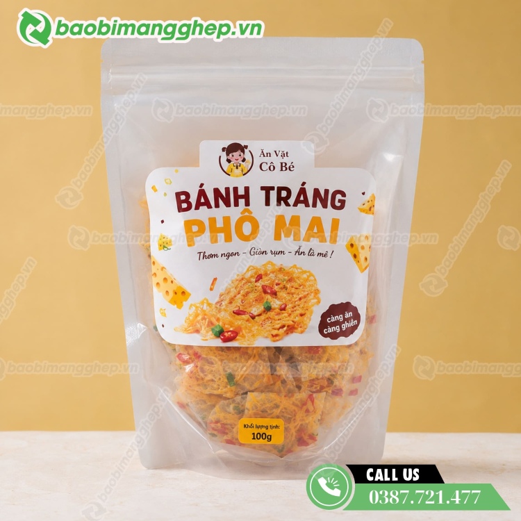 T&uacute;i zip trong đựng b&aacute;nh tr&aacute;ng 