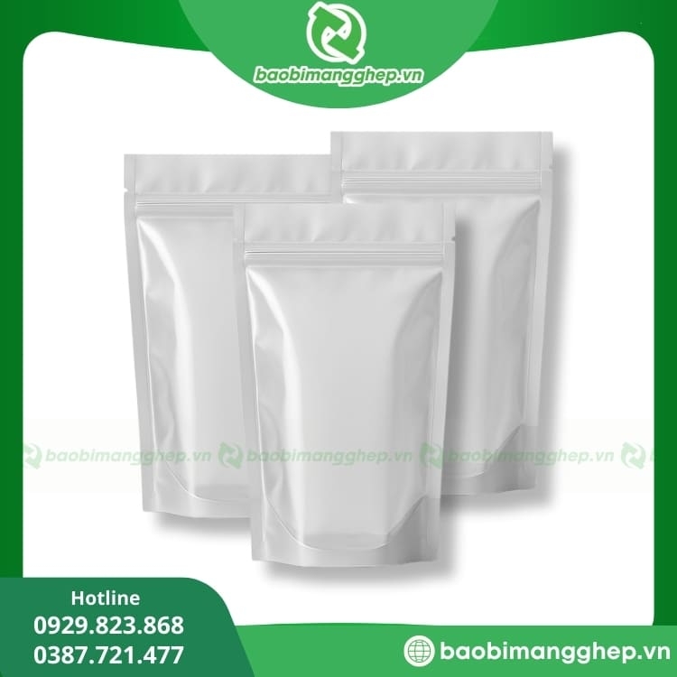Túi Zip Trong Suốt Đáy Đứng