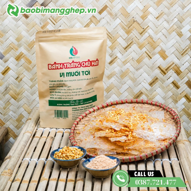 T&uacute;i zip giấy đựng b&aacute;nh tr&aacute;ng 