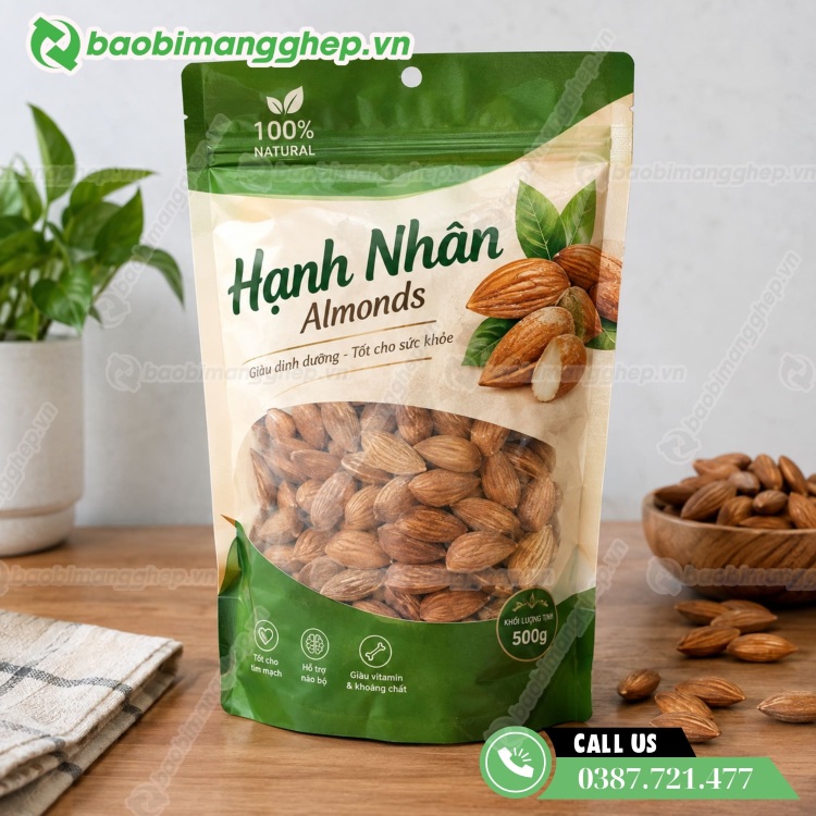 Xưởng in t&uacute;i đựng hạnh nh&acirc;n theo y&ecirc;u cầu tại TPHCM v&agrave; H&agrave; Nội 