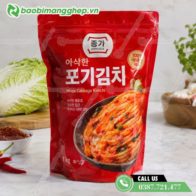 T&uacute;i zip đựng kim chi in trục đồng 